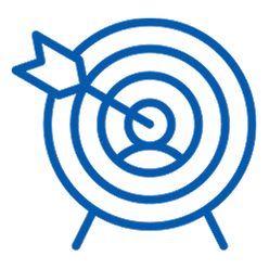 アイコン：的の中央に矢が刺さる